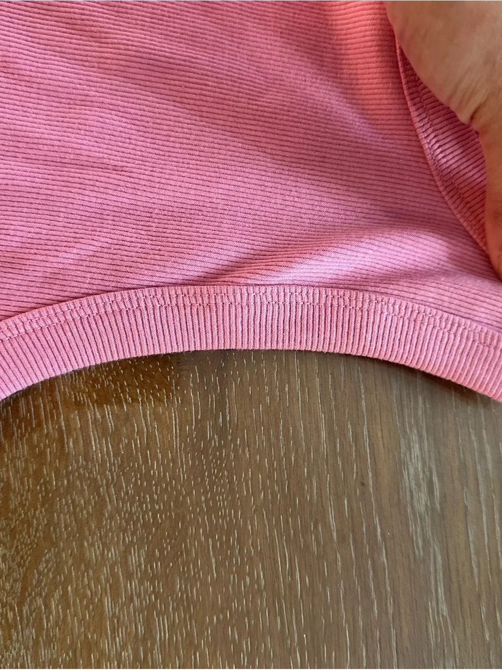 Women’s Pink Ribbed Tank Top